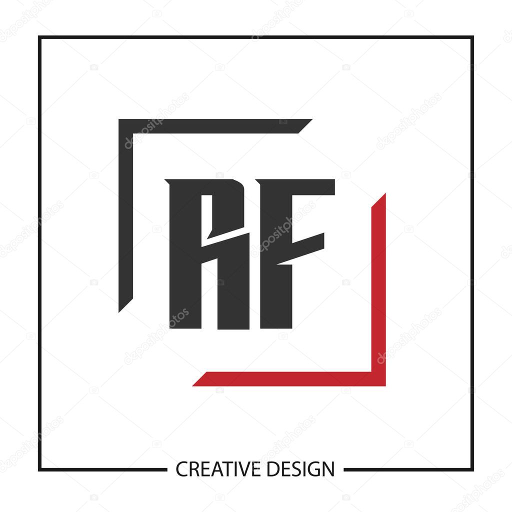 Initial Letter RF Logo Template Design Vector Illustration