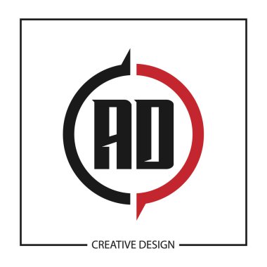 İlk harf reklam Logo şablonu tasarlamak vektör