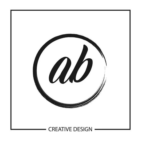 Начальное Письмо Логотип Дизайн Векторной Иллюстрации — стоковый вектор