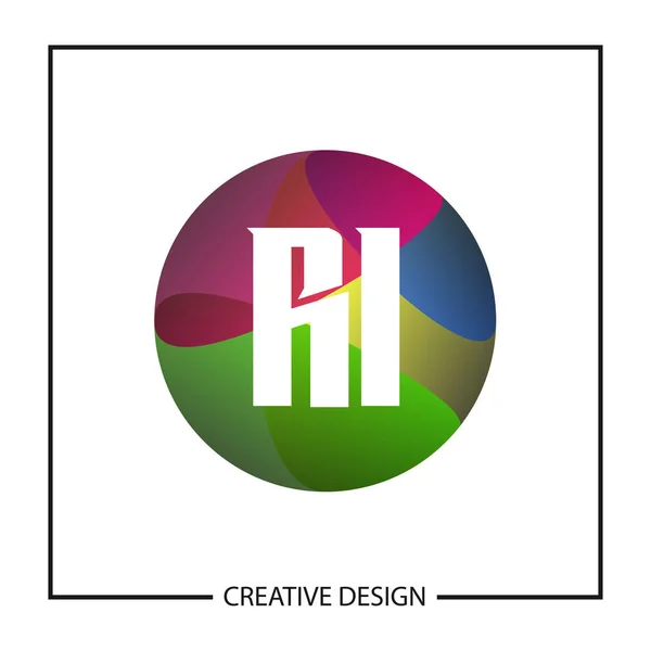 Initial Letter Logo Template Design Vector Illustration — Stock Vector
