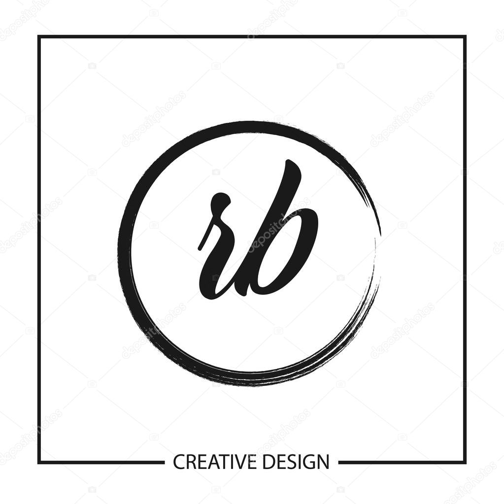 Initial Letter RB Logo Template Design Vector Illustration