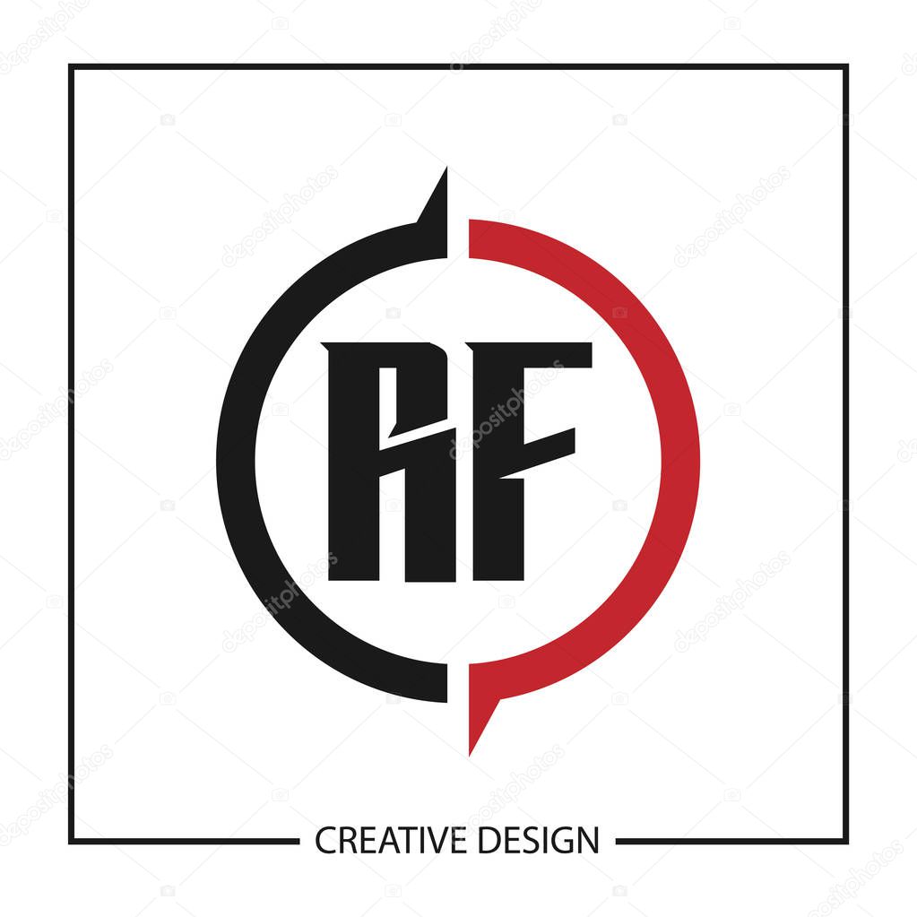 Initial Letter RF Logo Template Design Vector Illustration