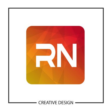 Initial Letter RN Logo Template Design Vector Illustration clipart