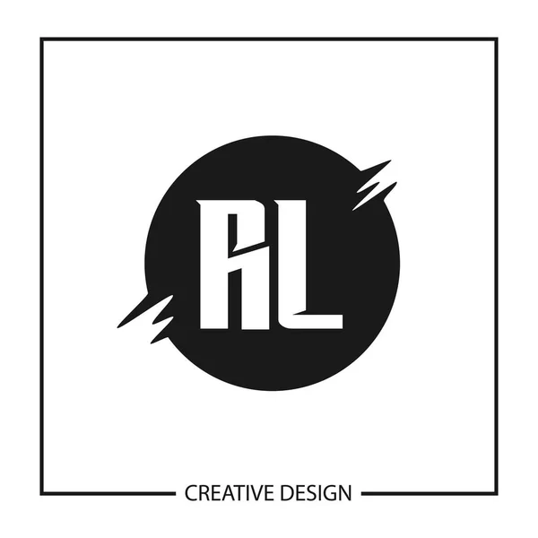 Начальное Письмо Логотип Дизайн Векторной Иллюстрации — стоковый вектор