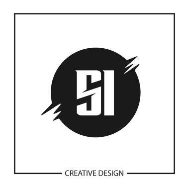 İlk harf Si Logo şablonu tasarlamak vektör