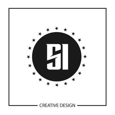 İlk harf Si Logo şablonu tasarlamak vektör