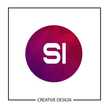 İlk harf Si Logo şablonu tasarlamak vektör