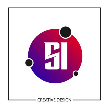 İlk harf Si Logo şablonu tasarlamak vektör