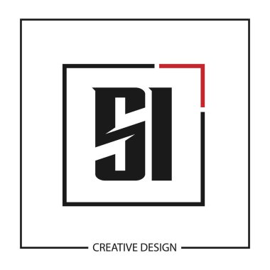 İlk harf Si Logo şablonu tasarlamak vektör