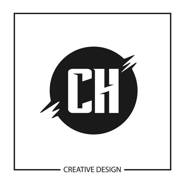 Carta Inicial Logo Plantilla Diseño — Archivo Imágenes Vectoriales