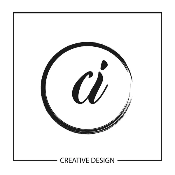 Lettre Initiale Modèle Logo Design — Image vectorielle