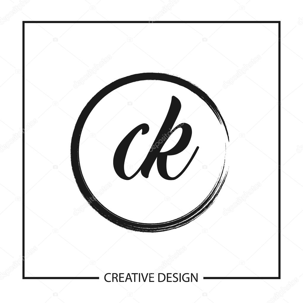 Initial Letter CK Logo Template Design