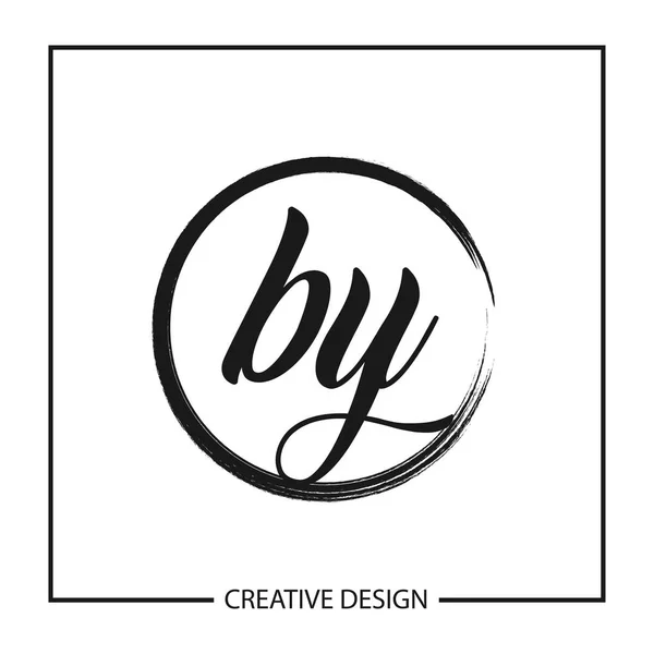 Lettre Initiale Par Modèle Logo Illustration Vectorielle Conception — Image vectorielle