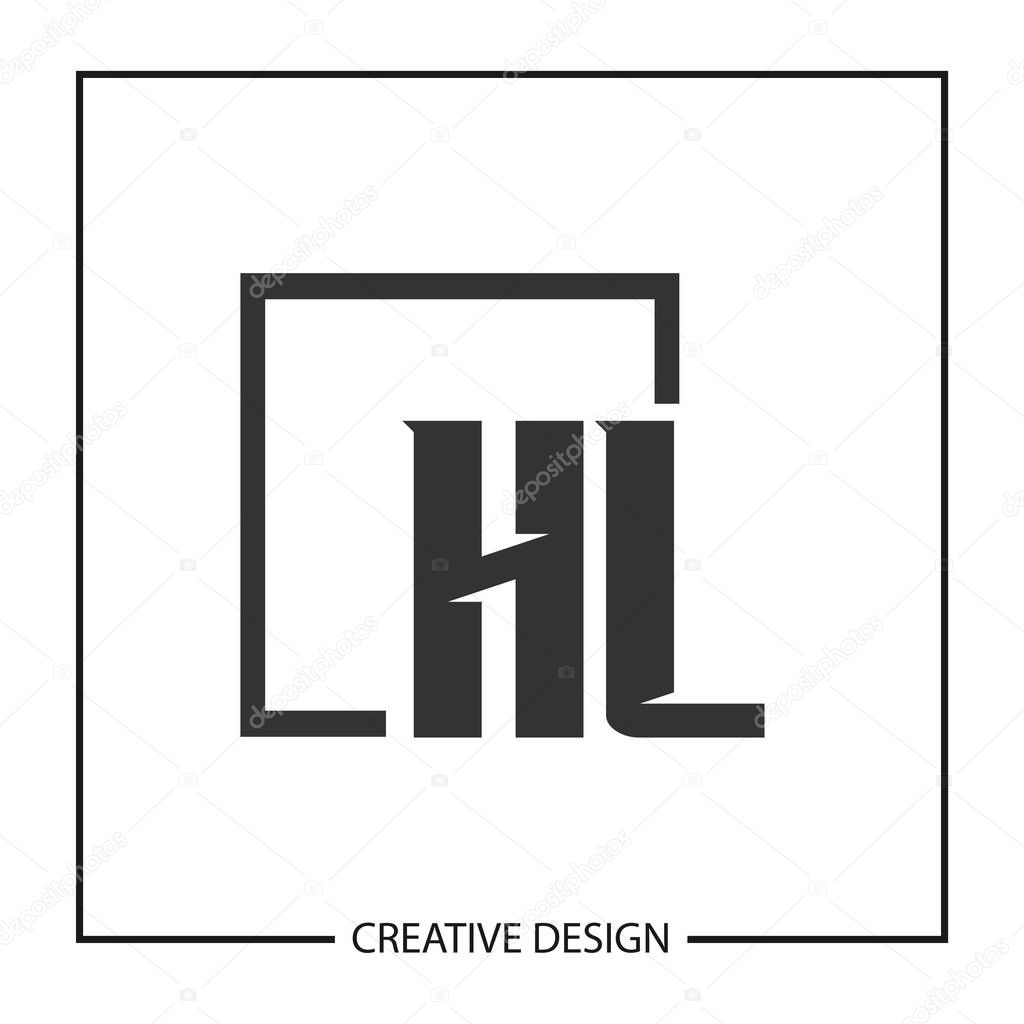Initial Letter HL Logo Template Design Vector Illustration
