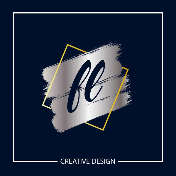 Lettre Initiale Illustration Vectorielle Conception Modèle Logo — Image vectorielle