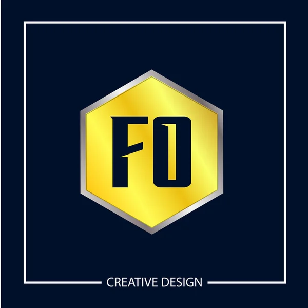 Начальное Письмо Логотип Логотипа Дизайн Векторной Иллюстрации — стоковый вектор