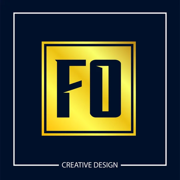 Начальное Письмо Логотип Логотипа Дизайн Векторной Иллюстрации — стоковый вектор