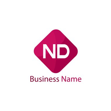 İlk harf Nd Logo tasarım şablonu