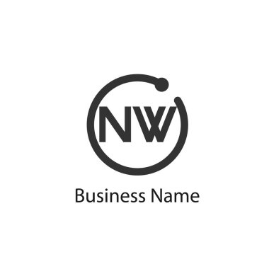 İlk harf Kuzey Logo tasarım şablonu