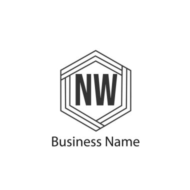 İlk harf Kuzey Logo tasarım şablonu