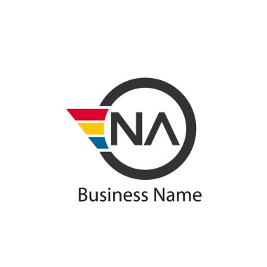 İlk harf Na Logo tasarım şablonu