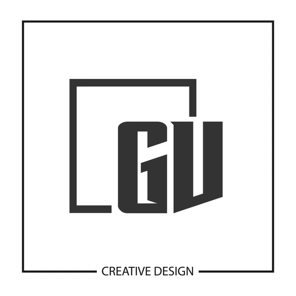 Illustration Vectorielle Conception Modèle Logo Lettre Initiale — Image vectorielle