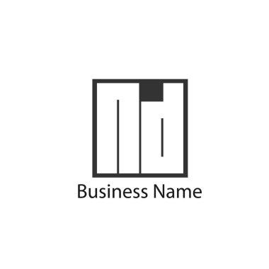 İlk harf Nd Logo tasarım şablonu