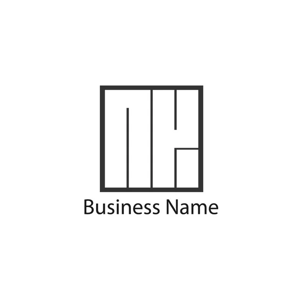 Litery Początkowe Logo Szablonu Projektu — Wektor stockowy