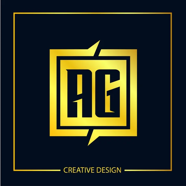首字母Ag标志模板设计 — 图库矢量图片