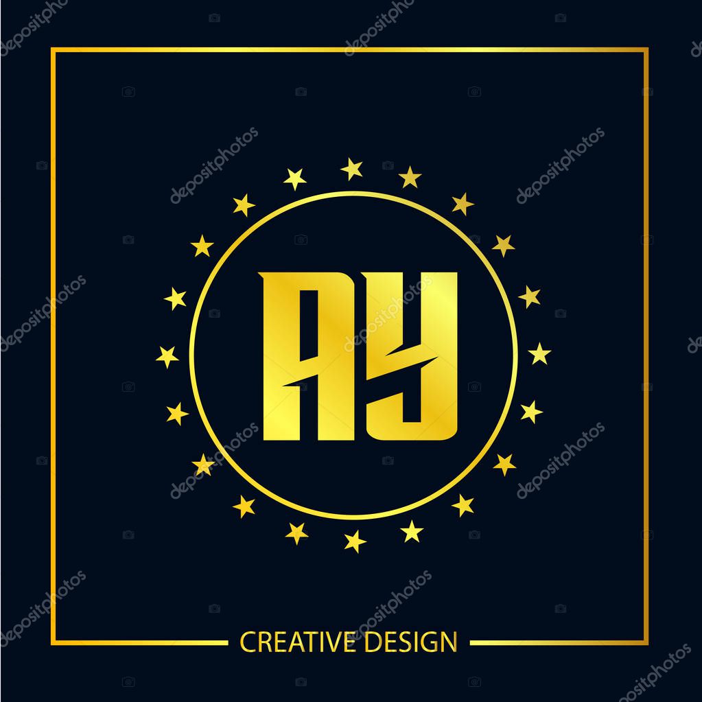Initial Letter AY Logo Template Design