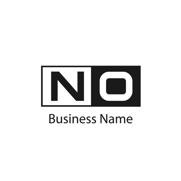 Lettre Initiale Aucun Modèle Logo — Image vectorielle
