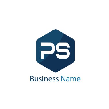 İlk harf Ps Logo tasarım şablonu