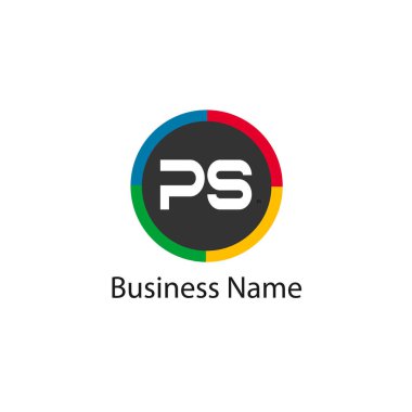 İlk harf Ps Logo tasarım şablonu