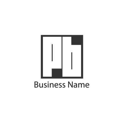 Başlangıç Harfi PB Logo Şablonu Tasarımı