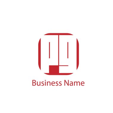 İlk Harf PG Logo Şablonu Tasarımı