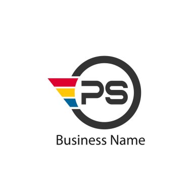 İlk harf Ps Logo tasarım şablonu