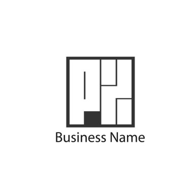 İlk harf Px Logo tasarım şablonu