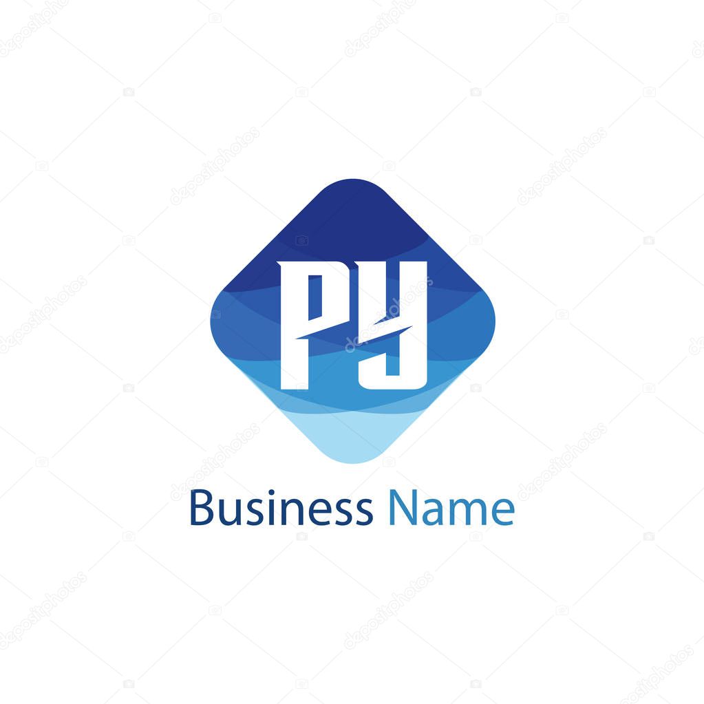 Initial letter PY Logo Template Design