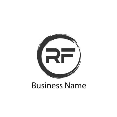 İlk Harf RF Logo Şablonu Tasarımı