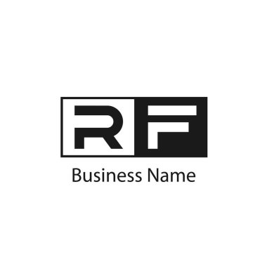 İlk Harf RF Logo Şablonu Tasarımı