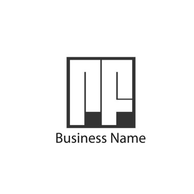 İlk Harf RF Logo Şablonu Tasarımı
