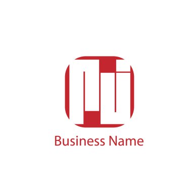 İlk harf Rj Logo tasarım şablonu