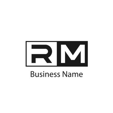 İlk harf Rm Logo tasarım şablonu