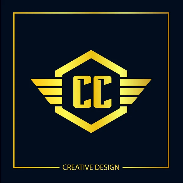 İlk Harf CC Logo Şablonu Tasarımı