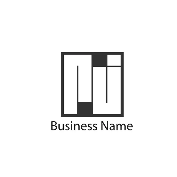 Begynnelsebokstav Logo Malldesign — Stock vektor