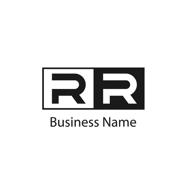 İlk harfleri Rr Logo tasarım şablonu