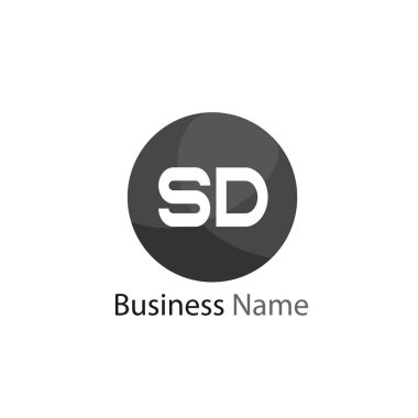 İlk Harf SD Logo Şablonu Tasarımı