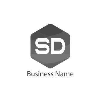 İlk Harf SD Logo Şablonu Tasarımı