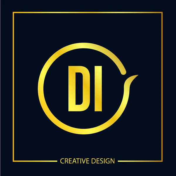 Počáteční písmeno Di Logo šablonu návrhu — Stockový vektor