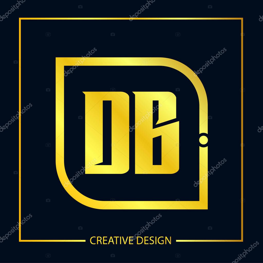 Initial Letter DB Logo Template Design